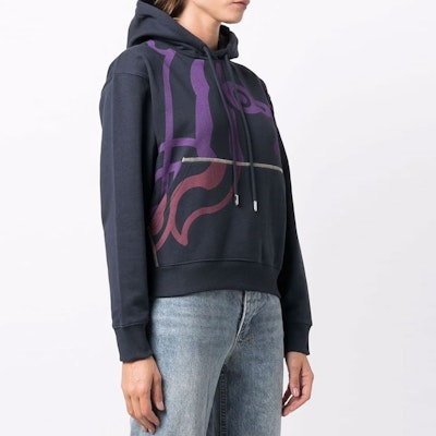 (W) KENZO Hoodie Biru Cetakan Abstrak. FB62SW6624MO-79 Purchase (W) KENZO Hoodie Biru Cetakan Abstrak. FB62SW6624MO-79