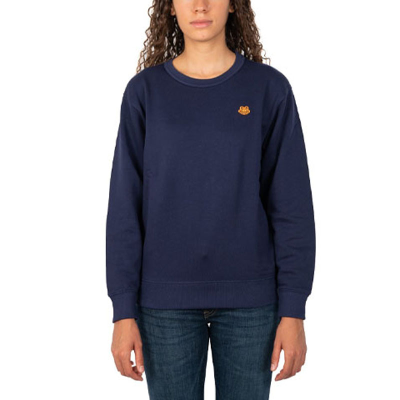 (Women) KENZO  Blue Crewneck Long Sleeve Sweatshirt 2SW8204ML-76