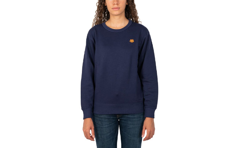 (Women) KENZO  Blue Crewneck Long Sleeve Sweatshirt 2SW8204ML-76 圖 2