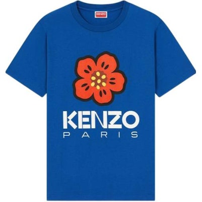 (W) KENZO Camiseta Azul Floral con Logo Gráfico de Manga Corta y Cuello Redondo. FD52TS0394SO-74 Buy (W) KENZO Camiseta Azul Floral con Logo Gráfico de Manga Corta y Cuello Redondo. FD52TS0394SO-74