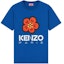 Buy (W) KENZO Camiseta Azul Floral con Logo Gráfico de Manga Corta y Cuello Redondo. FD52TS0394SO-74