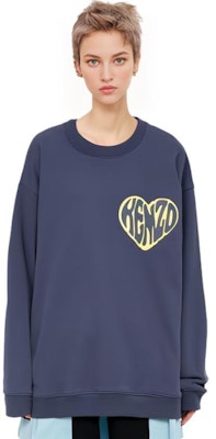 (W) KENZO Sudadera Azul con Estampado de Corazón y Ajuste Holgado. FD62SW0754MC-77 Purchase (W) KENZO Sudadera Azul con Estampado de Corazón y Ajuste Holgado. FD62SW0754MC-77