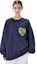 Cheap (W) KENZO Sudadera Azul con Estampado de Corazón y Ajuste Holgado. FD62SW0754MC-77