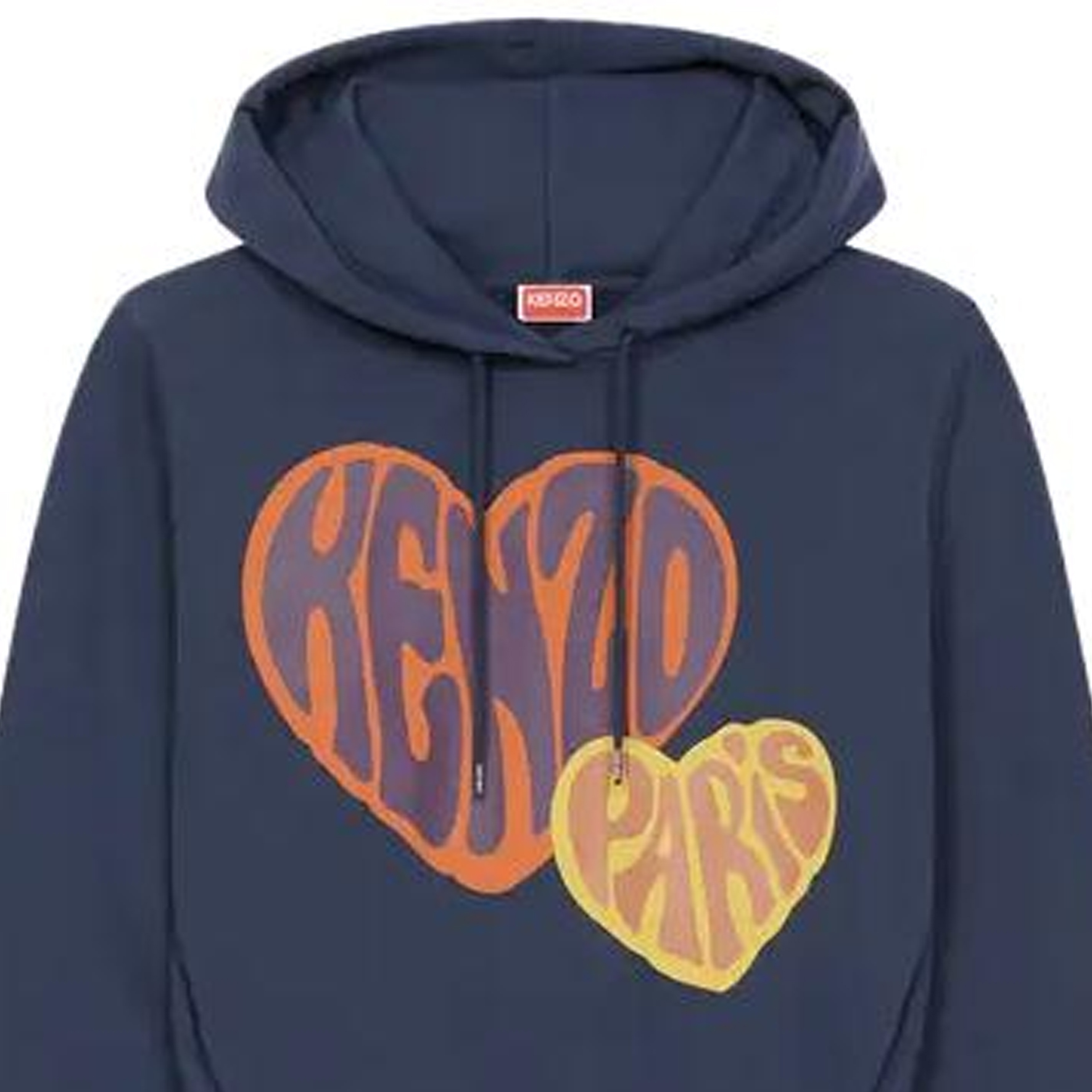 (Women) KENZO  Blue Heart Print Hoodie. FD62SW0764MC-77 圖 13