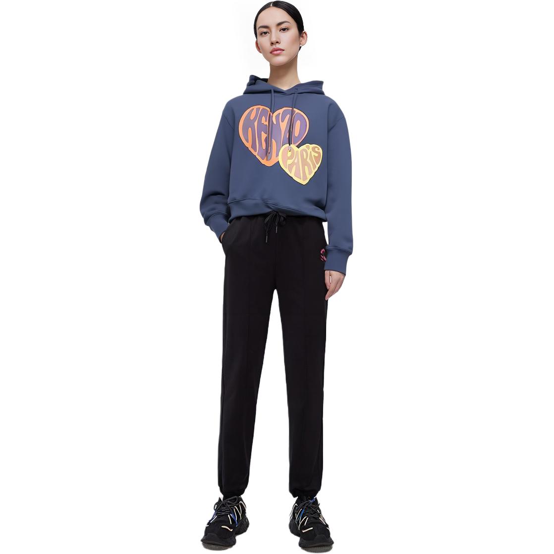 (Women) KENZO  Blue Heart Print Hoodie. FD62SW0764MC-77 圖 5