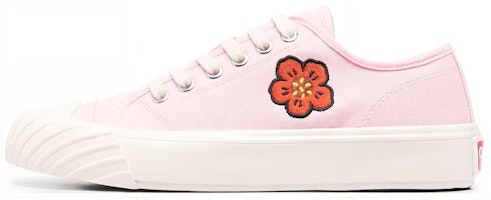 (Women) Kenzo 'Bouquet Leather Low Top Pink Sneakers' FD52SN010F73.34 (Women) Kenzo 'Bouquet Leather Low Top Pink Sneakers' FD52SN010F73.34