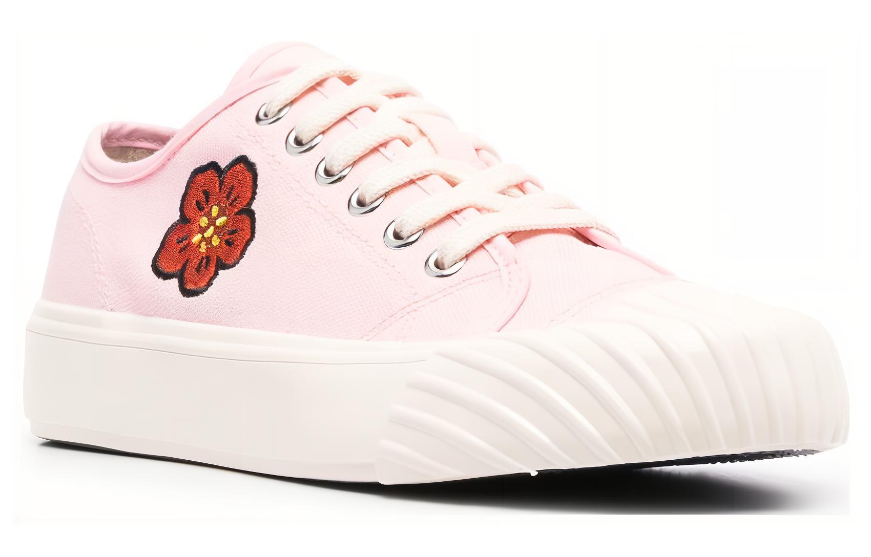 Order (W) Kenzo 粉色低帮皮革花卉运动鞋 FD52SN010F73.34