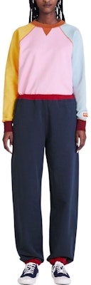 (Women) KENZO Color Block Pocket Jogger Knit Pants Blue FC62PA7014MF-77 Shop (Women) KENZO Color Block Pocket Jogger Knit Pants Blue FC62PA7014MF-77