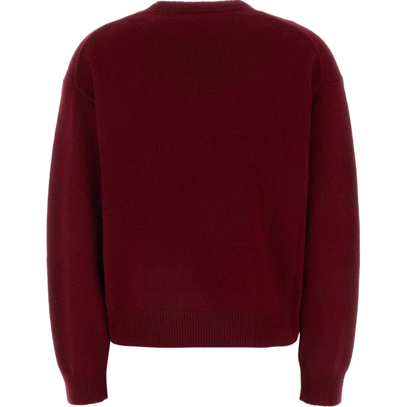 Lookbook (W) KENZO 紅色花卉針織短版長袖圓領毛衣 FE62PU4903LD-23