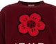 Shop (W) KENZO 紅色花卉針織短版長袖圓領毛衣 FE62PU4903LD-23