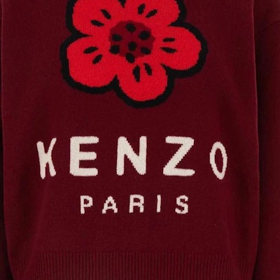 (W) KENZO 紅色花卉針織短版長袖圓領毛衣 FE62PU4903LD-23 Purchase (W) KENZO 紅色花卉針織短版長袖圓領毛衣 FE62PU4903LD-23