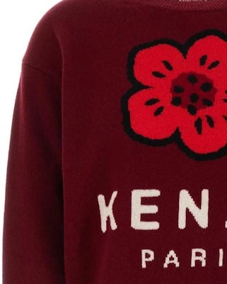 (W) KENZO 紅色花卉針織短版長袖圓領毛衣 FE62PU4903LD-23 Details for (W) KENZO 紅色花卉針織短版長袖圓領毛衣 FE62PU4903LD-23