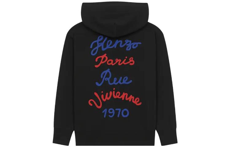 (Women) KENZO  Floral Letter Hoodie Black FD62SW0704MF-99 圖 3