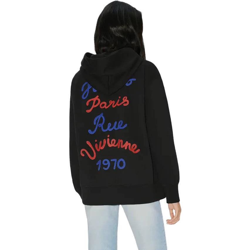 (Women) KENZO  Floral Letter Hoodie Black FD62SW0704MF-99 圖 6