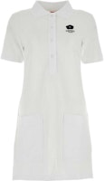 (Women) KENZO Floral Letter Print Pocket Mid-Length T-Shirt Dress White FE52RO7444PU-01 (Women) KENZO Floral Letter Print Pocket Mid-Length T-Shirt Dress White FE52RO7444PU-01