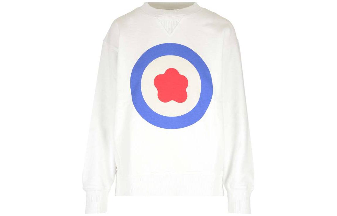 (Women) KENZO  Graphic Print Pullover Sweatshirt White FD62SW0664MF-02