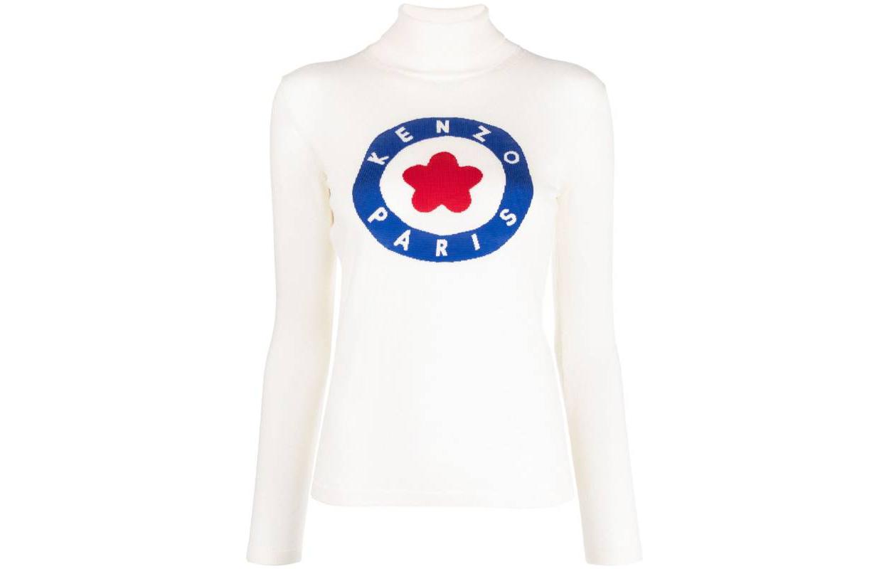 Order (W) KENZO Sweater Casual Lengan Panjang Kerah Tinggi. FD62PU4193BA-02