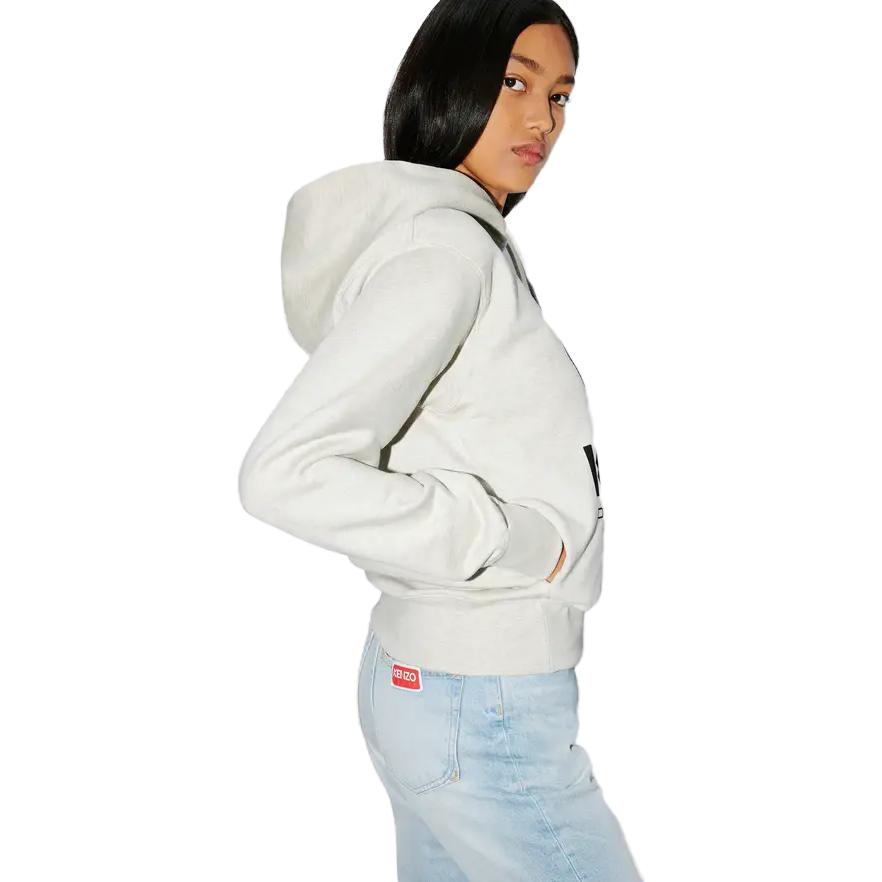 (Women) KENZO  Light Grey Plant Print Hoodie Sweatshirt. FD62SW0634ME-93 圖 6