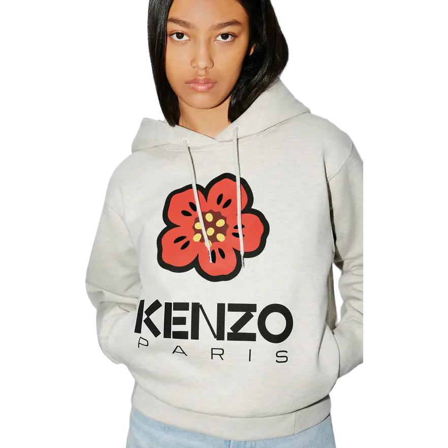 (Women) KENZO  Light Grey Plant Print Hoodie Sweatshirt. FD62SW0634ME-93 圖 8