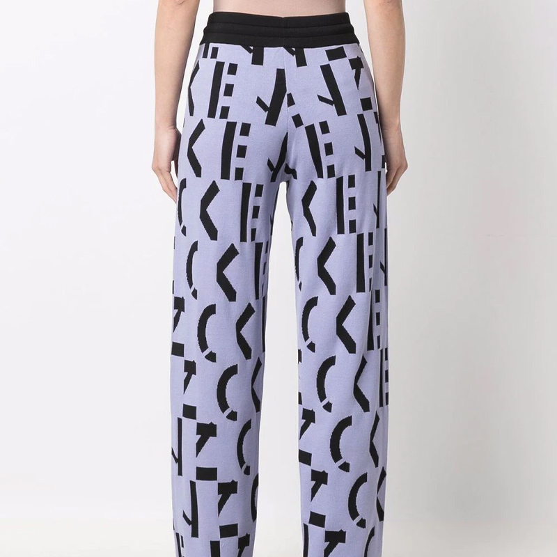 Purchase (W) KENZO Seluar Kasual Logo Cetakan Pinggang Elastik. FC52PA6373SD-65