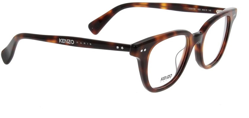 (Women) KENZO Optical Glasses Frame with Floral Pattern & Logo in Tortoiseshell. KZ50178I053 Order (Women) KENZO Optical Glasses Frame with Floral Pattern & Logo in Tortoiseshell. KZ50178I053