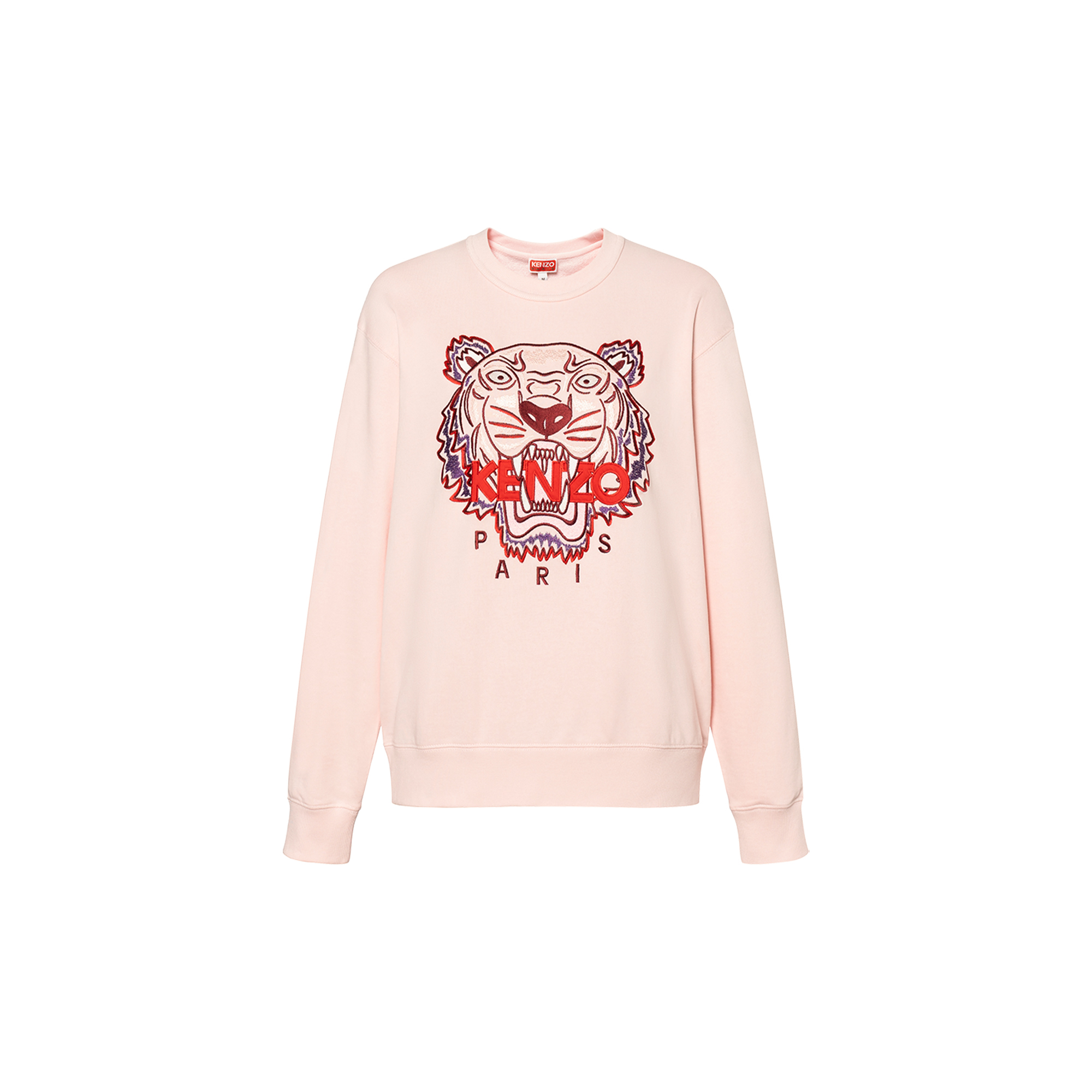 Buy (Women) KENZO  Pink Crewneck Sweatshirt with Letter Graphic Print. FD62SW8244MF-34