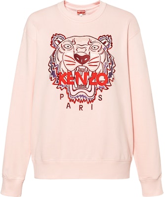 (Women) KENZO Pink Crewneck Sweatshirt with Letter Graphic Print. FD62SW8244MF-34 Buy (Women) KENZO Pink Crewneck Sweatshirt with Letter Graphic Print. FD62SW8244MF-34