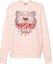 Buy (Women) KENZO Pink Crewneck Sweatshirt with Letter Graphic Print. FD62SW8244MF-34