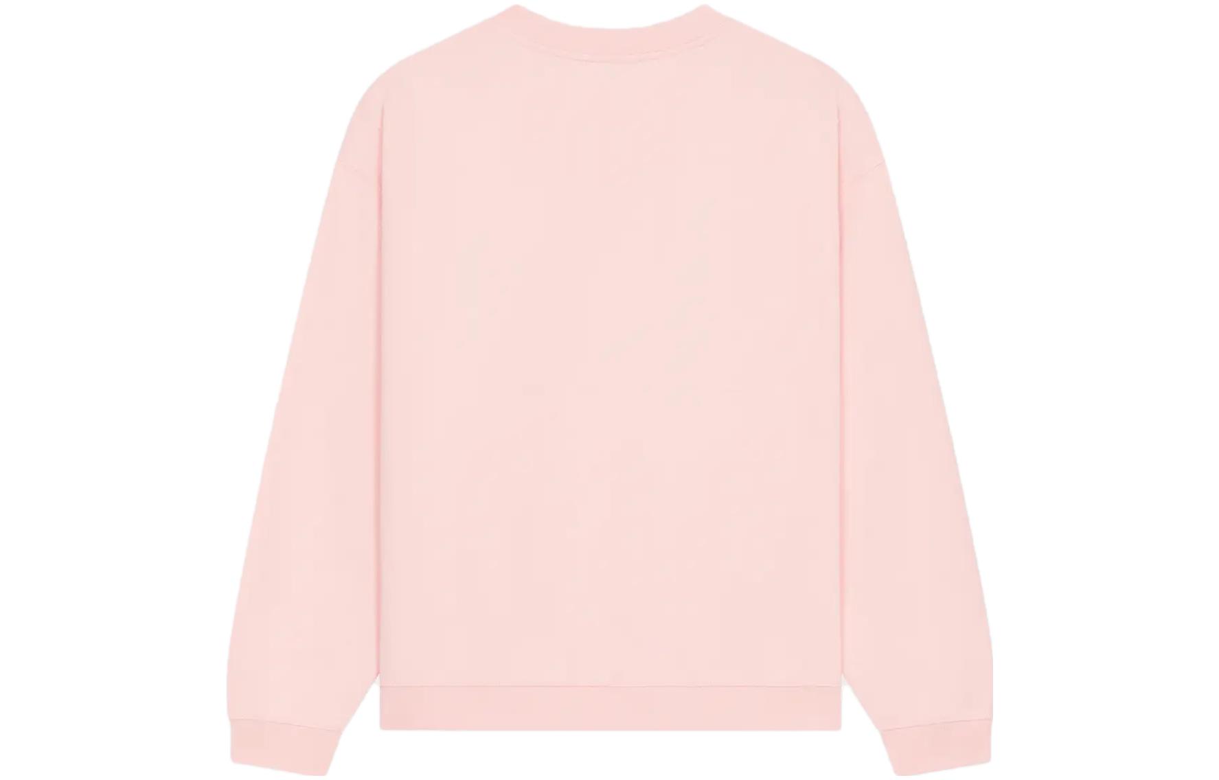 Lookbook (Women) KENZO  Pink Crewneck Sweatshirt with Logo Print Long Sleeves. FE52SW1274MF-34