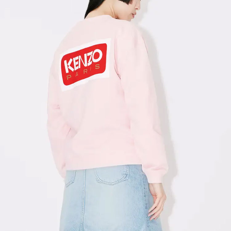 Purchase (W) KENZO粉色圆领卫衣带标志印花 FD62SW0614MF-34