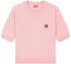 Buy (Women) KENZO Pink Floral Inlay Crewneck Short-Sleeve Sweater. FE52PU3833LB-34