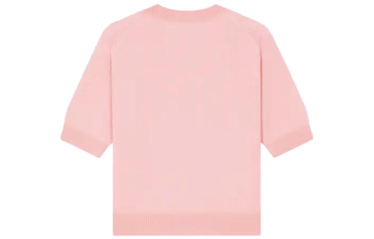 (Women) KENZO  Pink Floral Inlay Crewneck Short-Sleeve Sweater. FE52PU3833LB-34 圖 3