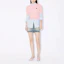 Shop (Women) KENZO Pink Floral Inlay Crewneck Short-Sleeve Sweater. FE52PU3833LB-34