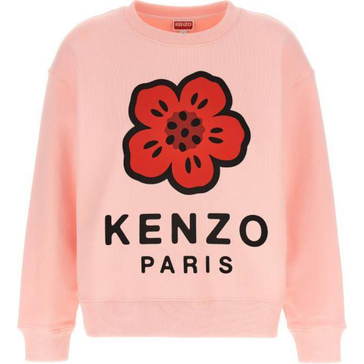(Women) KENZO  Pink Floral Print Long Sleeve Sweatshirt FE62SW1604M-T34 圖 2