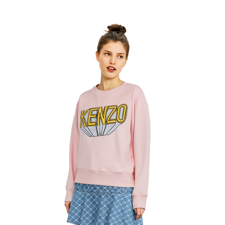 (Women) KENZO  Pink Logo Crewneck Long-Sleeve Sweatshirt. FD62SW0514MB-34 圖 4