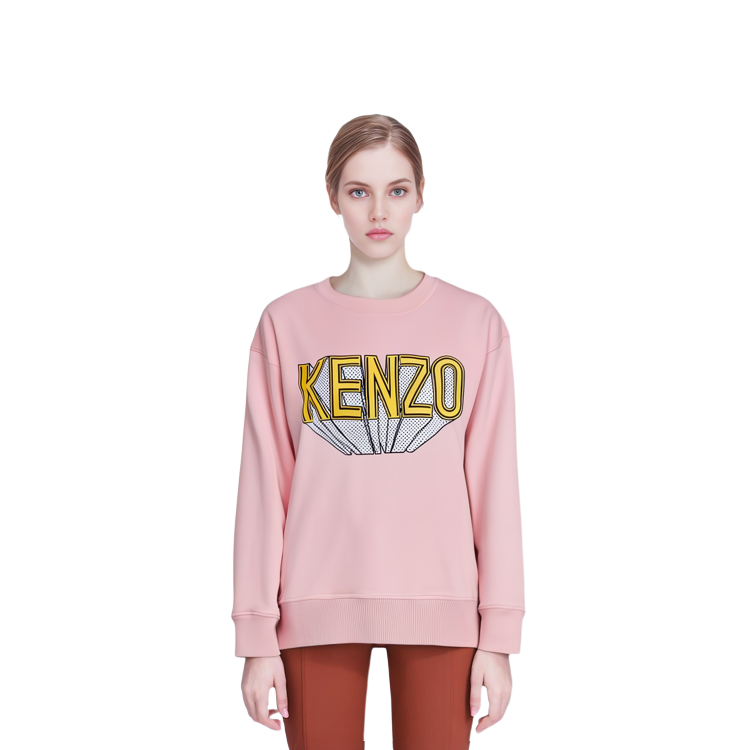 (Women) KENZO  Pink Logo Crewneck Long-Sleeve Sweatshirt. FD62SW0514MB-34 圖 5