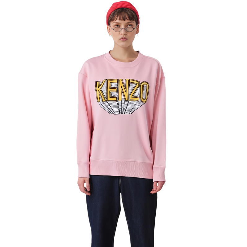 (Women) KENZO  Pink Logo Crewneck Long-Sleeve Sweatshirt. FD62SW0514MB-34 圖 6