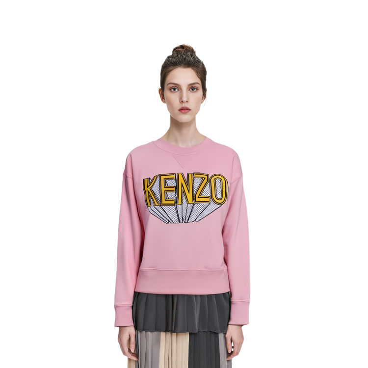 (Women) KENZO  Pink Logo Crewneck Long-Sleeve Sweatshirt. FD62SW0514MB-34 圖 7