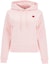 Buy (W) 겐조 핑크 로고 패치 프린트 후드 스웻셔츠. FE62SW1624MT-34