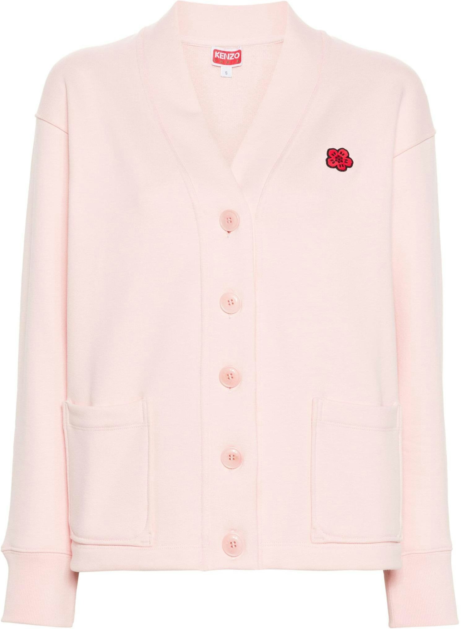 women-kenzo-pink-v-neck-long-sleeve-cardigan-with-logo-print-pattern-fe-62-sw-1644-mt-34