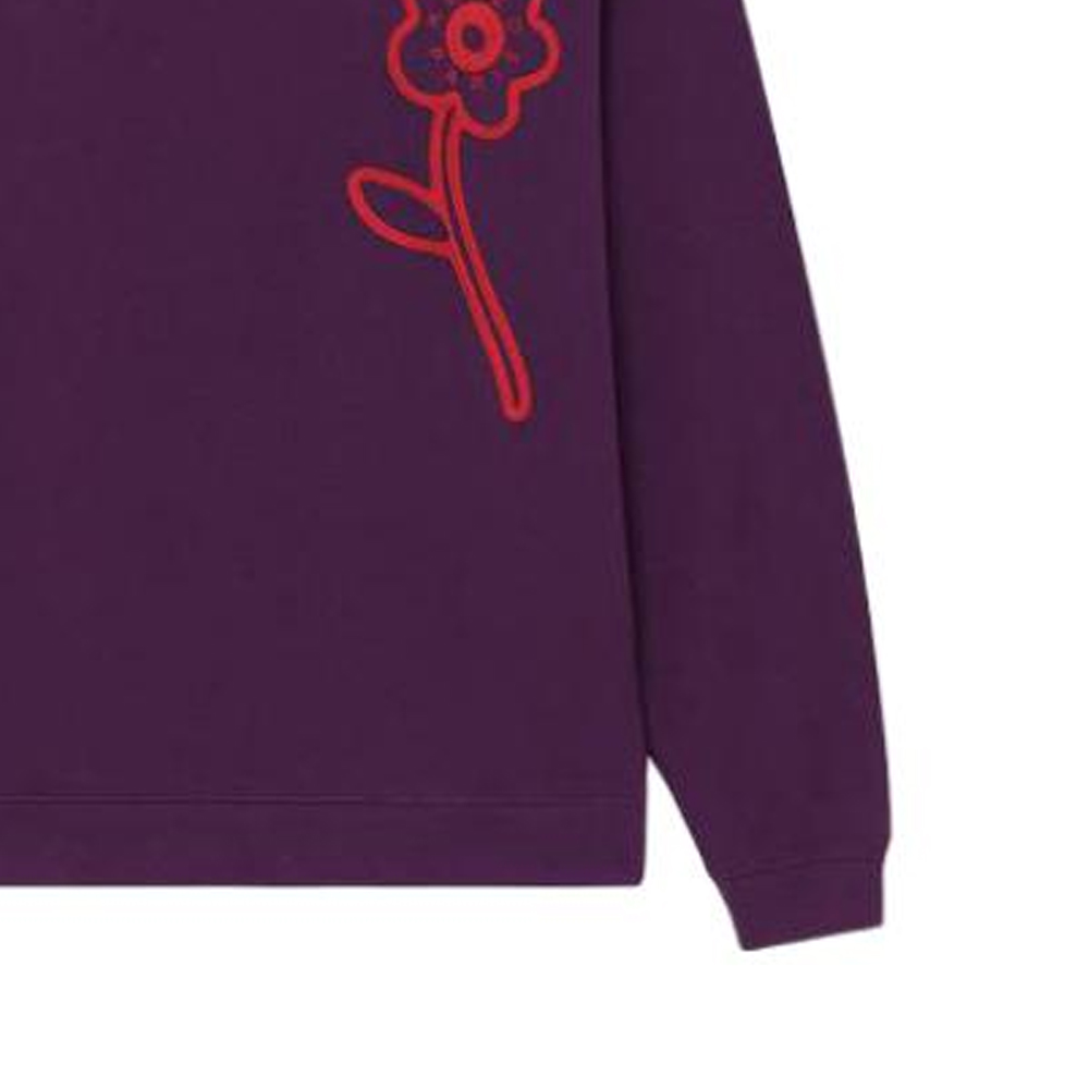 (Women) KENZO  Purple Floral Print Crewneck Long Sleeve Sweatshirt. FD62SW0714MF-80 圖 7