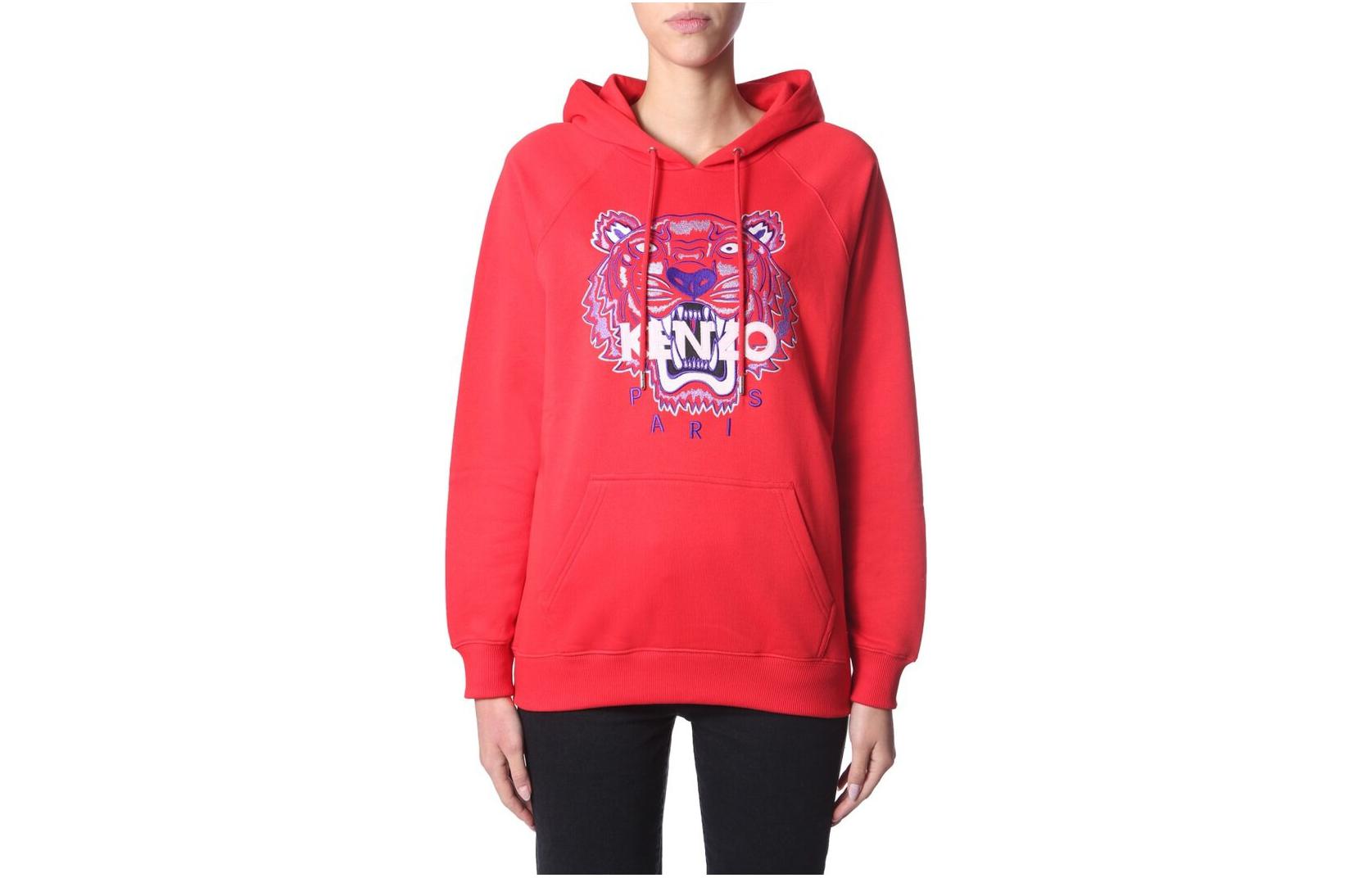 (Women) KENZO  Red Hoodie with Animal Print Design. FA52SW8834XA-21 圖 2