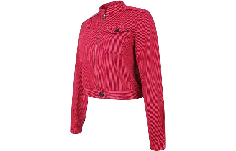 Shop (Women) KENZO  Red Zip-Up Long-Sleeve Jacket FA62VE0189CF-26