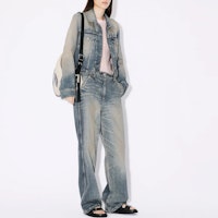 (W) KENZO Jaket Denim Single-Breasted Biru. FE52DV2456I7-DY Details for (W) KENZO Jaket Denim Single-Breasted Biru. FE52DV2456I7-DY