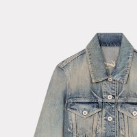 (W) KENZO Jaket Denim Single-Breasted Biru. FE52DV2456I7-DY Cheap (W) KENZO Jaket Denim Single-Breasted Biru. FE52DV2456I7-DY