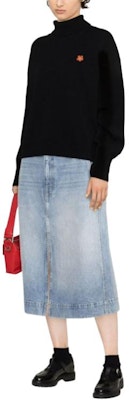 (W) KENZO 黑色纯色花卉高领毛衣 FD62PU4323LC99J Purchase (W) KENZO 黑色纯色花卉高领毛衣 FD62PU4323LC99J