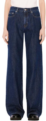 (Women) KENZO Solid Color Wide-Leg Jeans Deep Stone Blue FE62DP2176F2-DD Shop (Women) KENZO Solid Color Wide-Leg Jeans Deep Stone Blue FE62DP2176F2-DD