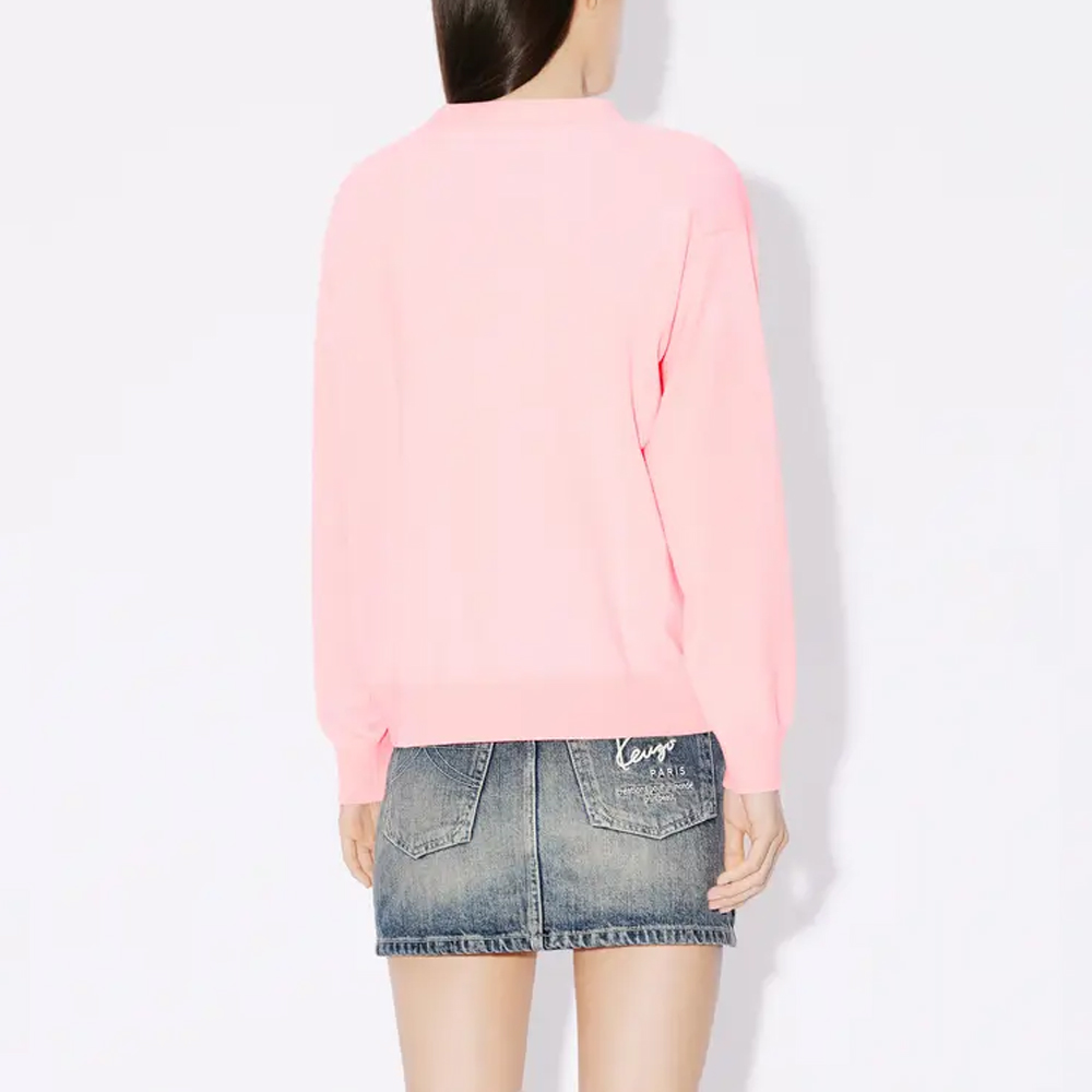 Details for (W) KENZO 花卉印花V领长袖针织毛衣 FE52CA4643LB-34