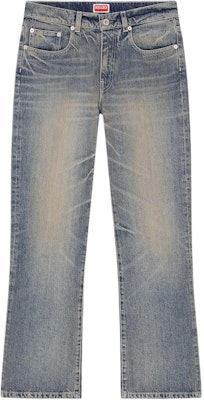 (Women) KENZO Straight-Leg Embroidered Denim Jeans in Blue. FE52DP2296I7-DY Buy (Women) KENZO Straight-Leg Embroidered Denim Jeans in Blue. FE52DP2296I7-DY