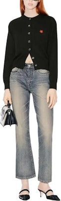(Women) KENZO Straight-Leg Embroidered Denim Jeans in Blue. FE52DP2296I7-DY Shop (Women) KENZO Straight-Leg Embroidered Denim Jeans in Blue. FE52DP2296I7-DY